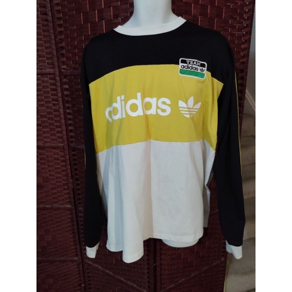 Vintage 2000s Team Adidas Long Sleeve Shirt jersey Soccer 2XL 2004 Y2K
